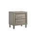 Lennox 2 Drawer Nightstand-Gray