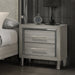 Lennox 2 Drawer Nightstand-Gray
