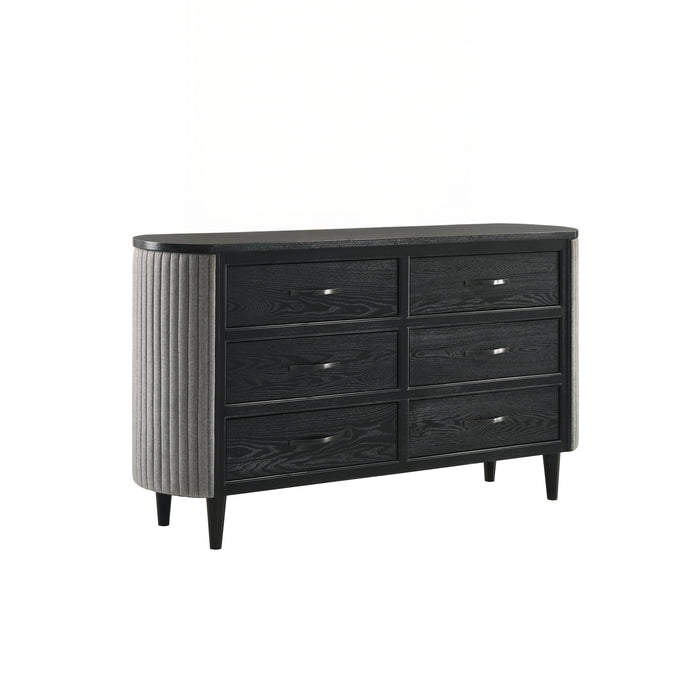 Skyline 6 Drawer Dresser-Onyx
