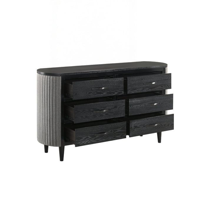 Skyline 6 Drawer Dresser-Onyx