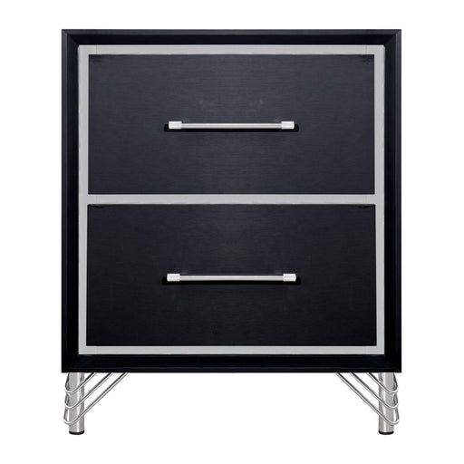 Ava 2 Drawer Nightstand-Ebony