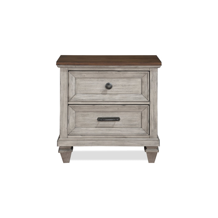 Mariana Nightstand W/Usb-Vintage Creme