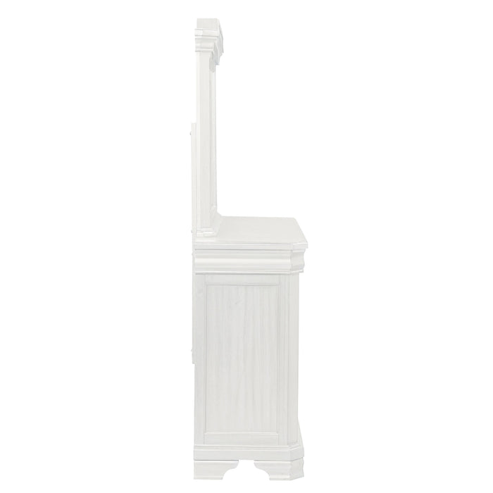 Lyndhurst Landscape Mirror- Vintage White