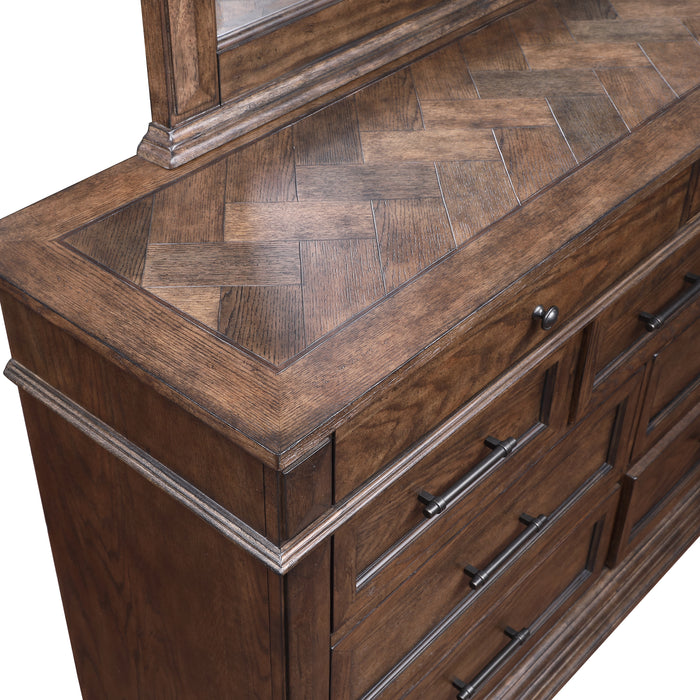 Mar Vista Mirror-Walnut