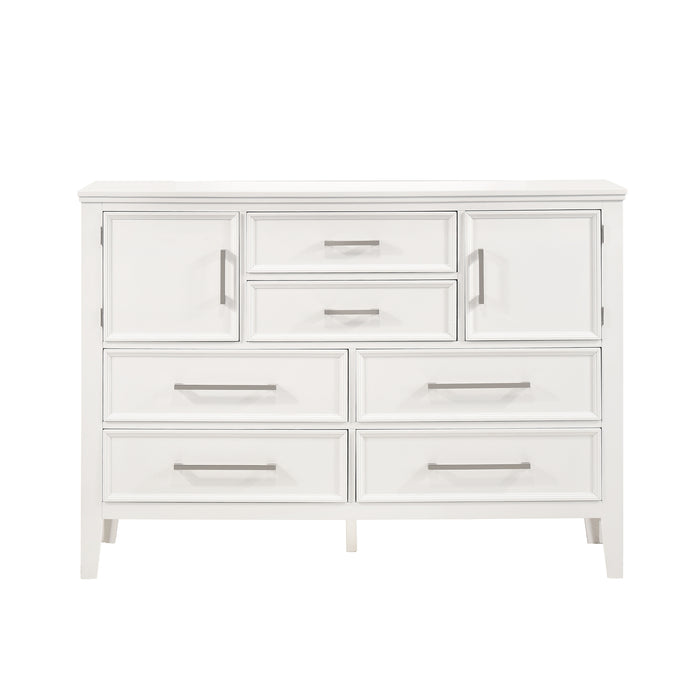 Andover 60" Dresser W/Doors-White