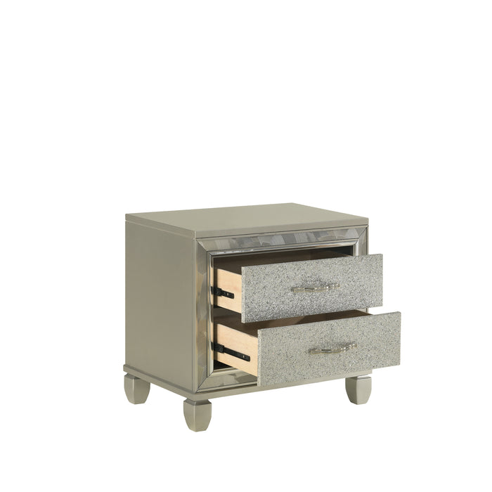 Radiance Nightstand-Silver