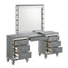 Valentino Dressing Table Mirror (Bulbs Not Included)-Silver