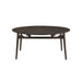 Rex 65" Round Table With Self Storing Leaves-Walnut