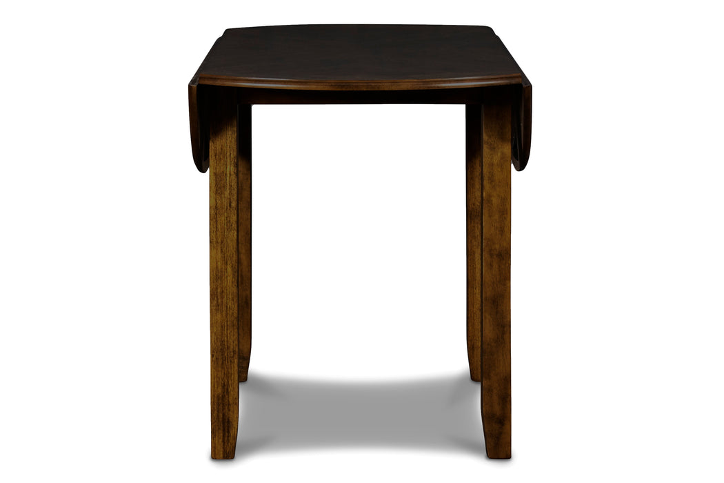 Gia 3 Pc 42" Drop Leaf Dining Table & 2 Chairs-Brown