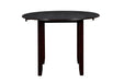 Gia 3 Pc 42" Drop Leaf Dining Table & 2 Chairs-Ebony
