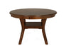 Gia 5 Pc 47" Round Dining Table & 4 Chairs-Brown
