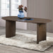Kody 79" Oval Dining Table Top-Dk Walnut