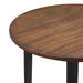 Potomac 42" Round Counter Table & 4 Chairs -Brown/Black