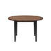 Potomac 48" Round Dining Table & 4 Chairs-Brown/Black