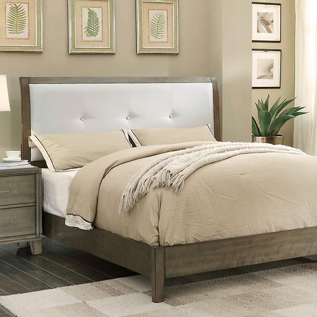 Enrico Full Queen Bed Brown, Black, & Cherry - KC Furniture Outlet (Bakersfield,CA)