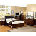Enrico Full Queen Bed Brown, Black, & Cherry - KC Furniture Outlet (Bakersfield,CA)