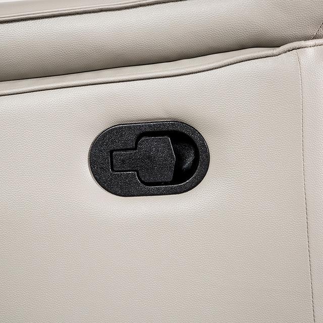 Bienne Sofa Manual Recliner White & Black