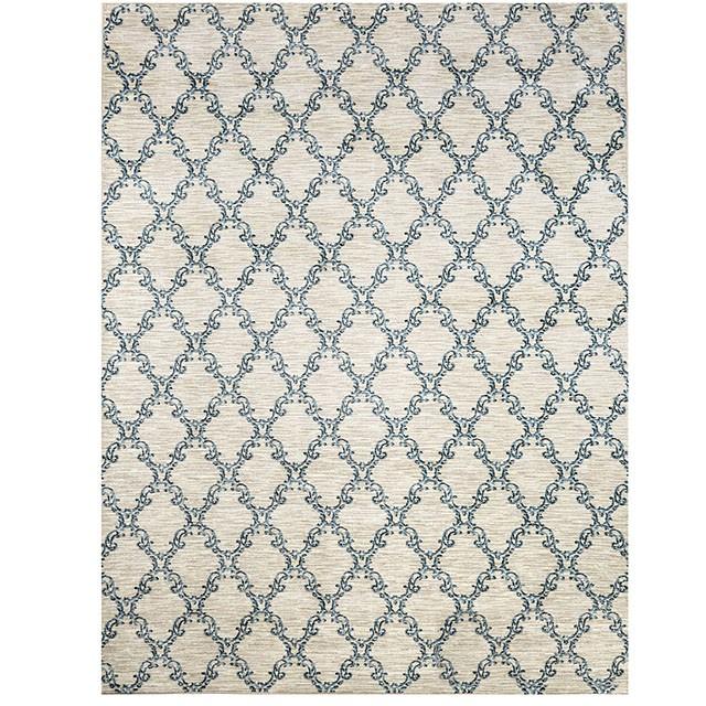 Acanthus Light Gray/Blue 5' X 8' Area Rug