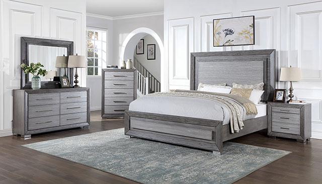 RAIDEN Cal.King, E.King, & Queen Bed, Gray
