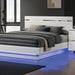 ERLACH Cal.King Bed, White/Chrome image