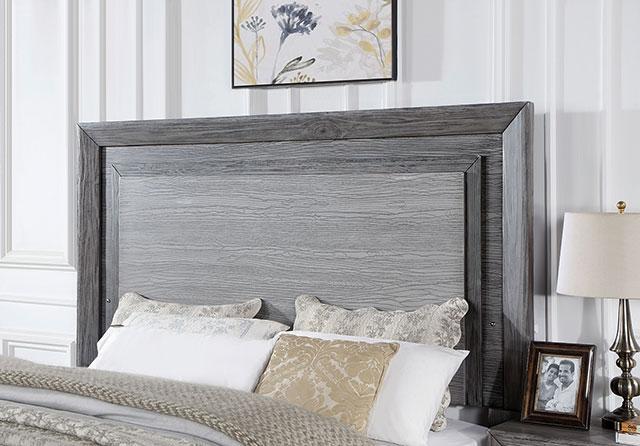 RAIDEN Cal.King Bed, Gray