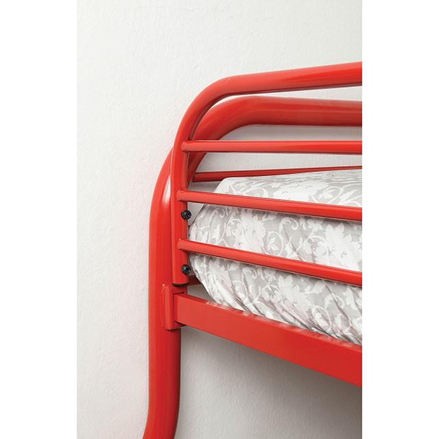 Opal Red Twin/Full Bunk Bed