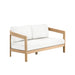 Wesley Patio Loveseat W/ White Cushions