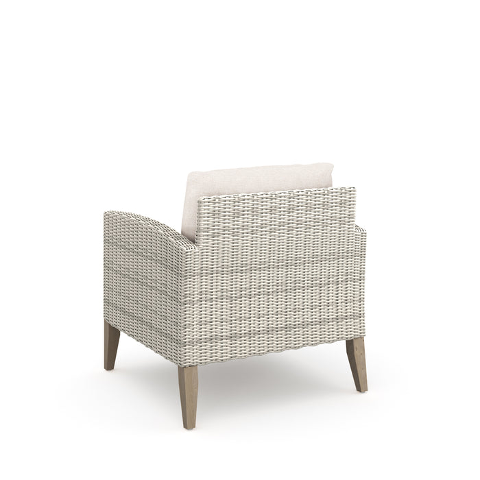 Carezza 5 Pc Set - Sofa, 2 Club Chairs, 2 Stools- Taupe