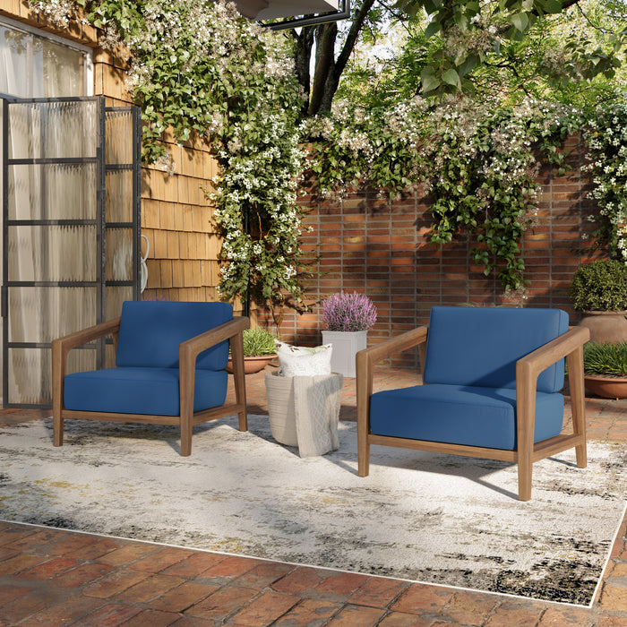 Bali Club Chair (Two Per Carton) -Dark Blue