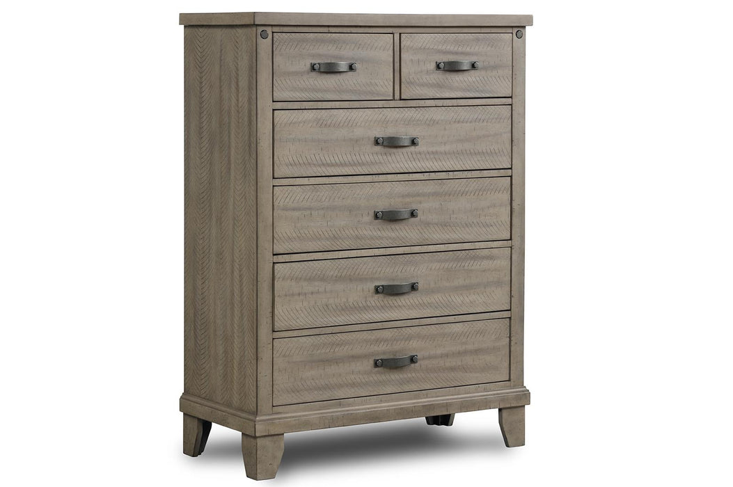 New Classic Furniture Marwick 6 Drawer Chest in Sand