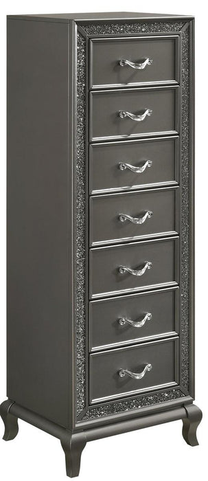 New Classic Furniture Park Imperial 9 Drawer Lingerie Chest in Pewter