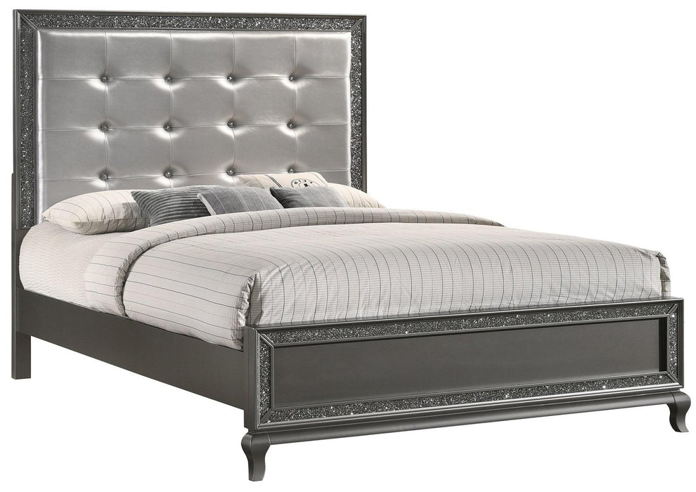 New Classic Furniture Park Imperial Twin Bed in Pewter