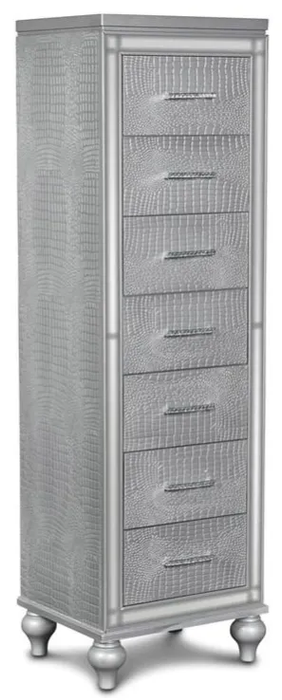 New Classic Furniture Valentino Lingerie Chest in Silver