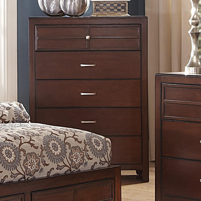 New Classic Kensington 5 Drawer Chest in Burnished Cherry