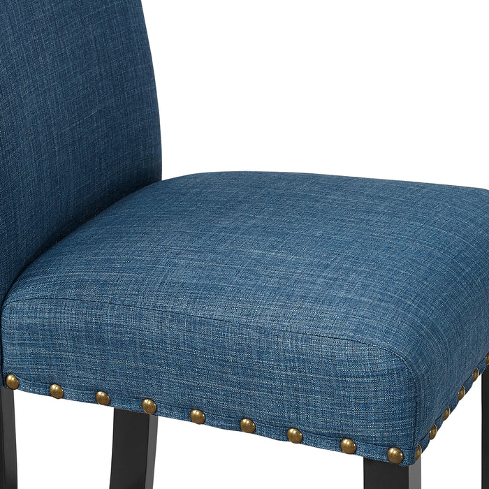CRISPIN MARINE BLUE BAR CHAIR- (2 /Ctn)