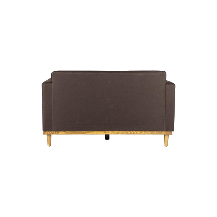 AIDEN LOVESEAT W/2 THROW PILLOWS-CHOCOLATE