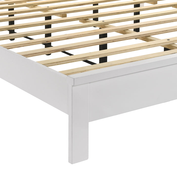 ARIES 6/6 EK PANEL BED-HB/FB/RAILS-WHITE
