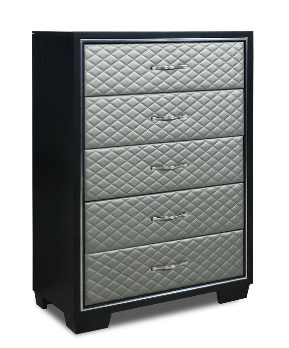 LUXOR CHEST-BLACK/SILVER