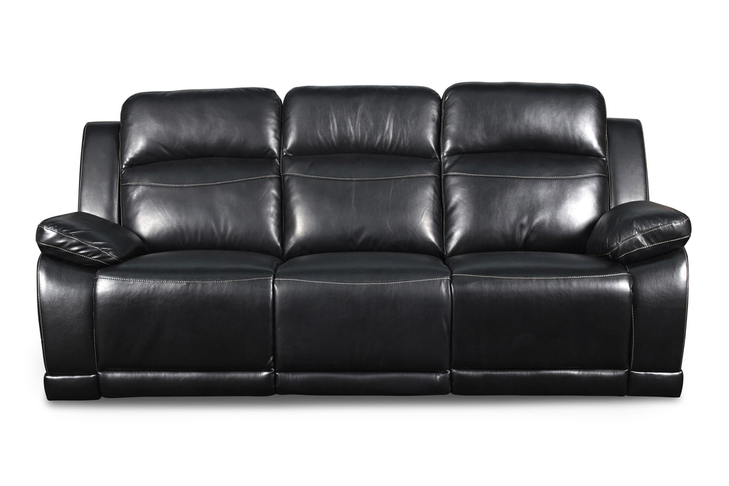 VEGA DUAL RECLINER SOFA - PREMIER BLACK