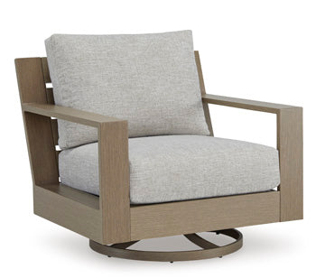 Kimpton Isle Outdoor Swivel Lounge Chair with Cushion