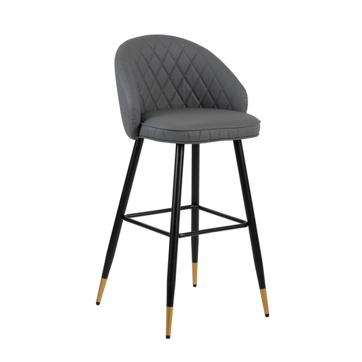 Oliver Gray Vegan Leather Bar Chair (2 Per Carton)