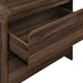 Mara Two Drawer End Table / Bedside Table-Walnut