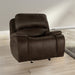 Brookings Glider Recliner-Brown