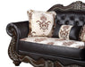 Maximus Loveseat Frame, Seat Cushions, Arms, Legs & 3 Pillows
