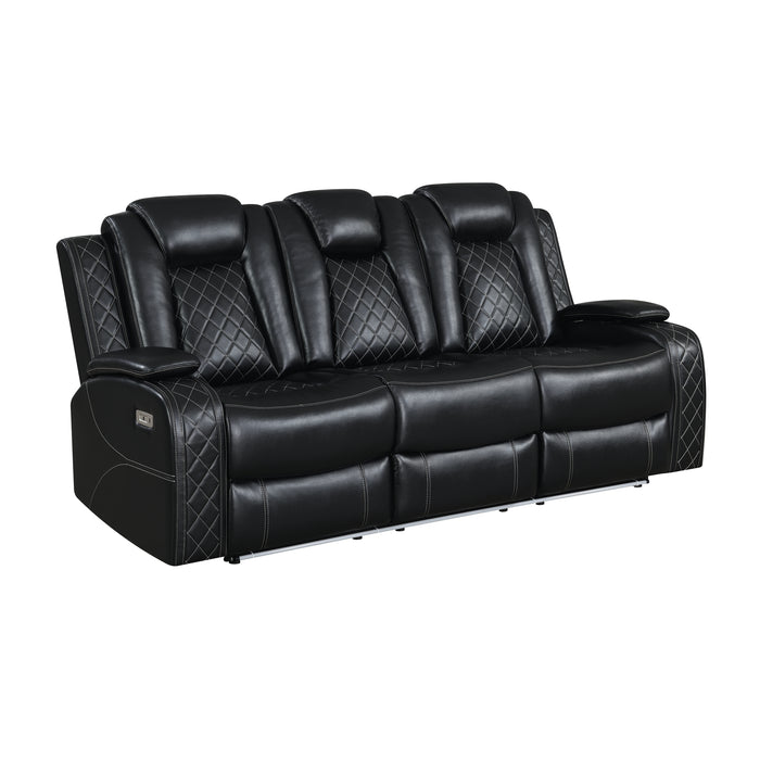 Orion Ii Sofa W/ Pwr Fr & Hr-Black