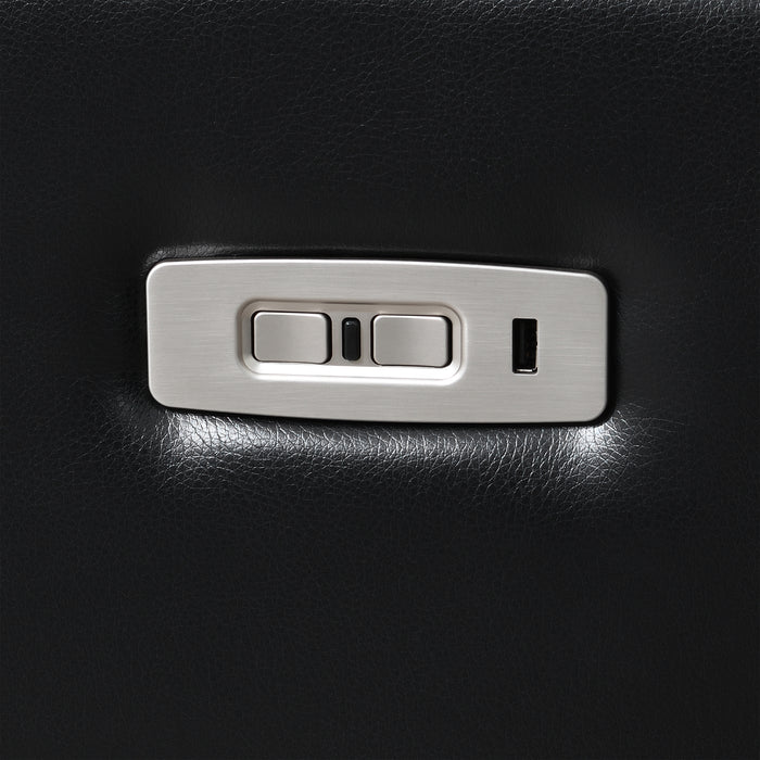 Orion Ii Sofa W/ Pwr Fr & Hr-Black