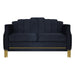 Empire Lighted Loveseat-Black