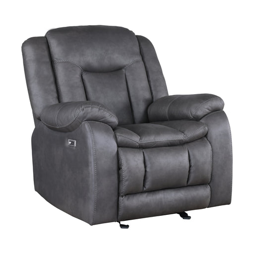 Morello Glider Recliner W/Pwr Fr- Gray