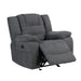 Redondo Glider Recliner W/Heat, Massage, Pwr Fr -Dk Gray