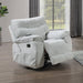 Chablis Glider Recliner W/Heat & Massage-Mist Gray